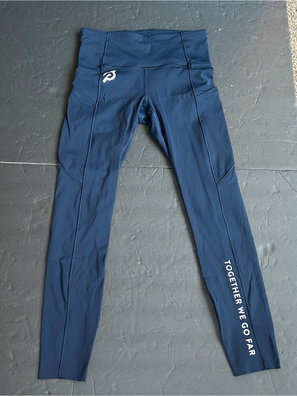 Lululemon x Peloton Fast Free High Rise Crop II 23” Non Reflective Blue Size 4.